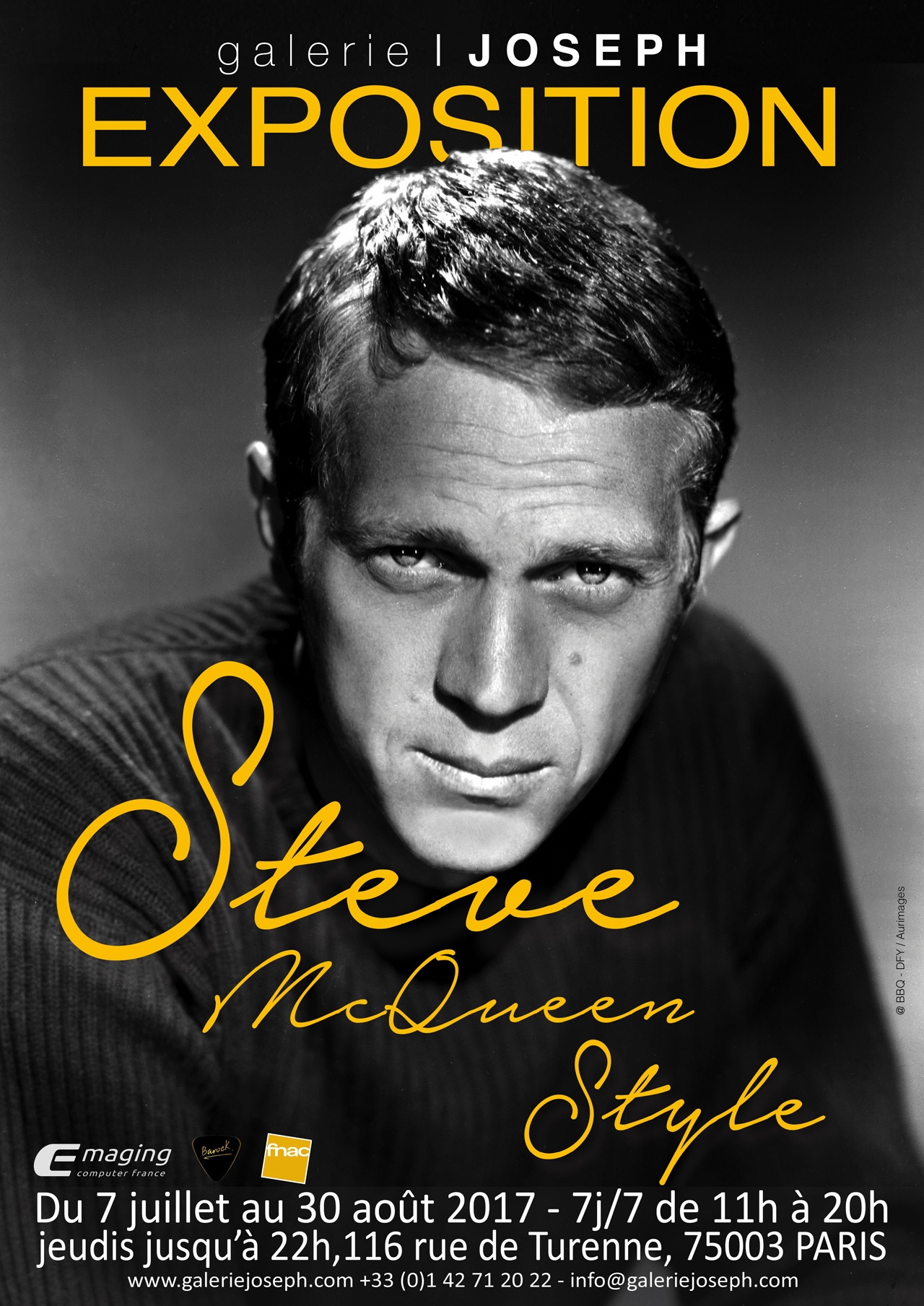 Exposition « Steve McQueen Style » à Paris : Emaging Partenaire